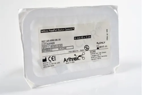 Arthrex - AR-6592-06-30 - ARTHREX PASSPORT BUTTON CANNULA: 6MM ID - 3.0CM