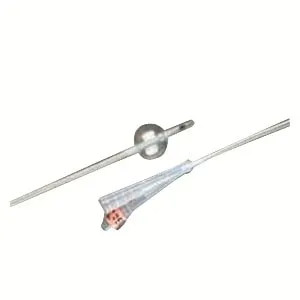 Bard Rochester - Lubri-Sil I.C. - 0170SI16 - Bard Home Health Div Lubri Sil I.C. 100% Silicone Infection Control 2 Way Foley Catheter 16 Fr 5 cc, 16" Length, Coude Tip,  Silver Hydrogel Coated, Latex free