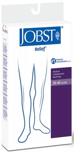 BSN Jobst - 114739 - Compression Stockings JOBST? Relief? 30-40mmhg Knee High X-Large Black Closed Toe 1-pr