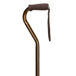 Briggs - DMI - 502-1300-5455 - Deluxe, bronze offset adjustable cane 7/8" (31"-39-1/2") made of strong anodized aluminum, unique anti-rattle lock ring, weight capacity of up to 250lbs and heavy-duty metal reinforced rubber tip.