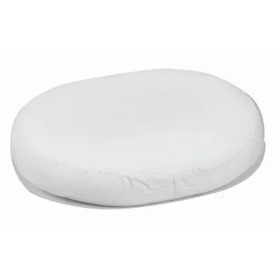 Briggs - DMI - 513-8016-1900 - 16" white cover with molded foam ring cushion. Made of one-piece, puncture-proof molded foam, ring shape comfortably conforms to body contours and washable removable polyester/cotton cover.