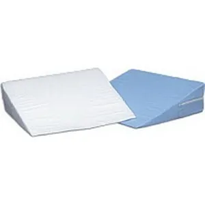Briggs - DMI - 802-8027-1900 -  Foam bed wedge, white cover, 10" x 24" x 24". Ideal for head, foot, or leg elevation. Zippered polyester/cotton cover removes easily for washing.