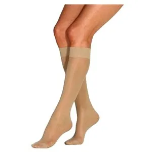Bsn Jobst - JOBST UltraSheer - From: 119631 To: 119789 -  UltraSheer Women's Knee High Extra Firm Compression Stockings, 30 40 mmHg, X Large, Natural, Closed Toe, Petite, Latex free