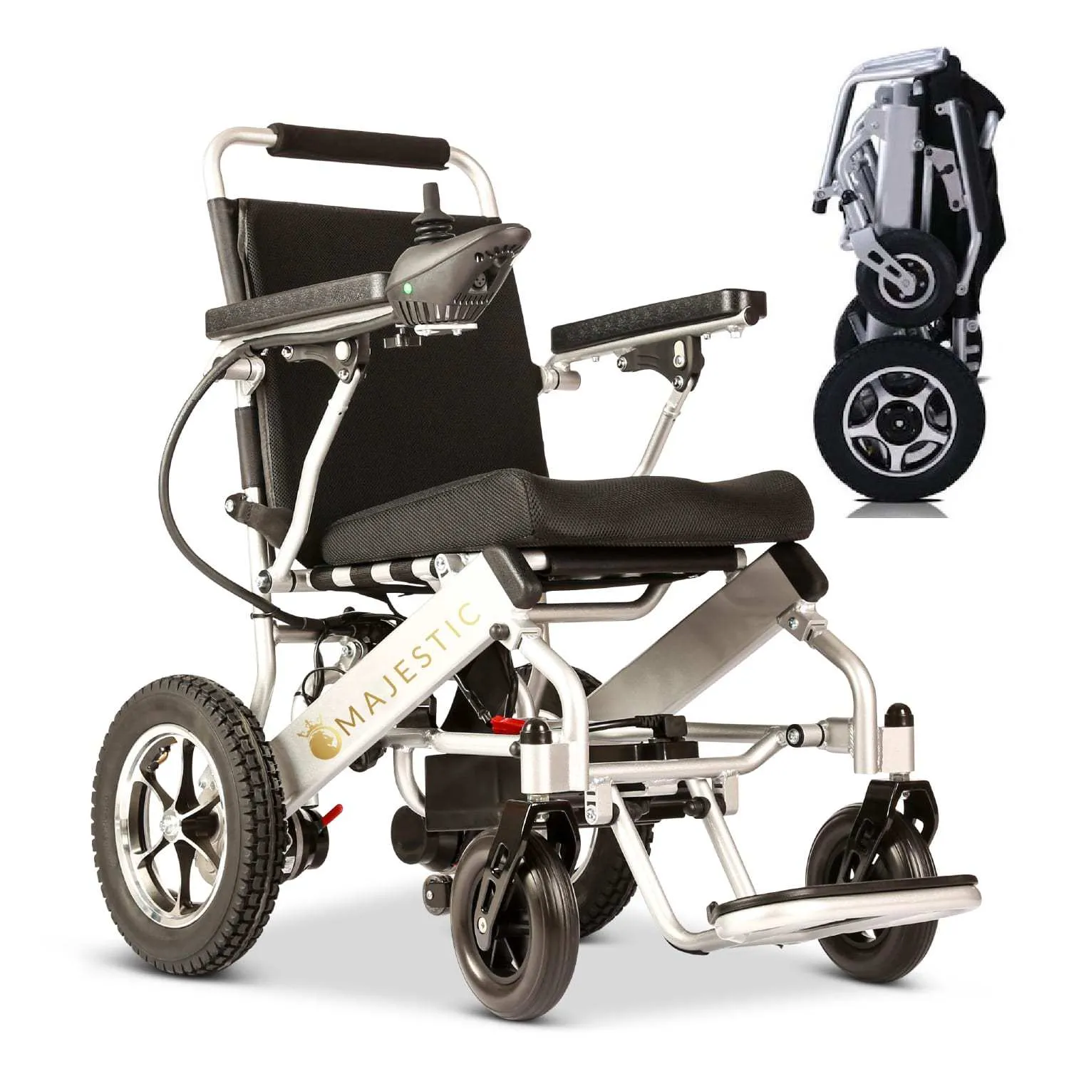 Buvan - 6017001-Silver - Remote Control Electric Wheelchair