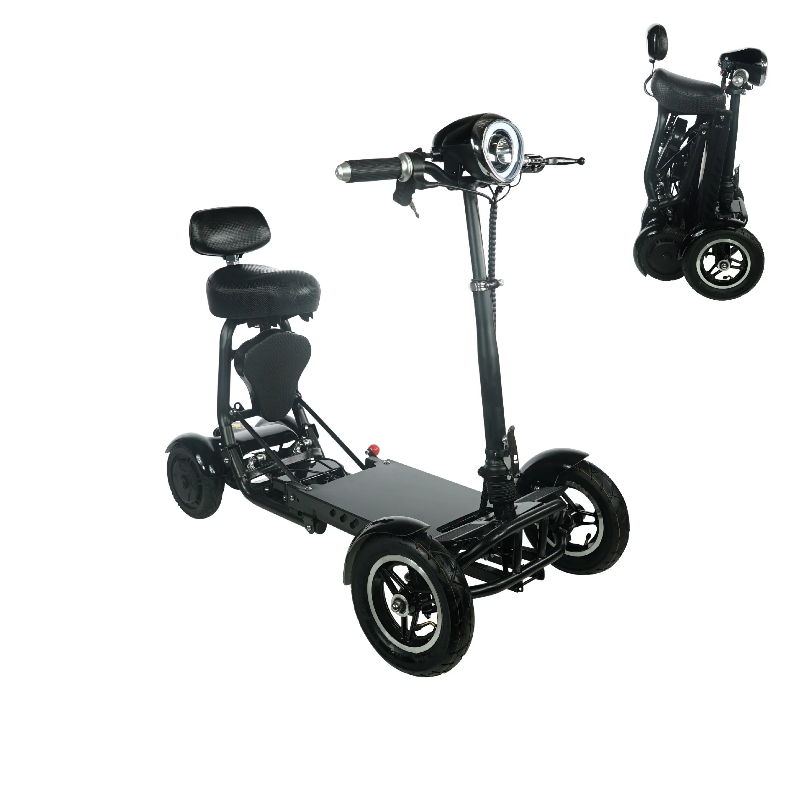 Buvan - MS3000-Black - Foldable Mobility Scooters