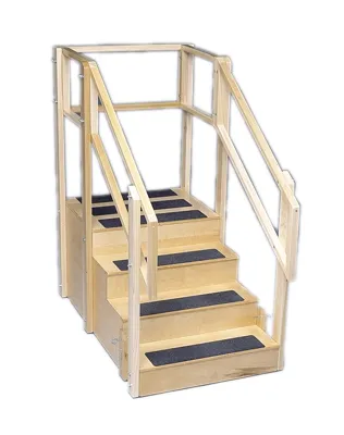 Fabrication Enterprises - From: 15-4200 To: 15-4205 - Training stairs, convertible, 4 and 8 steps with platform, platform