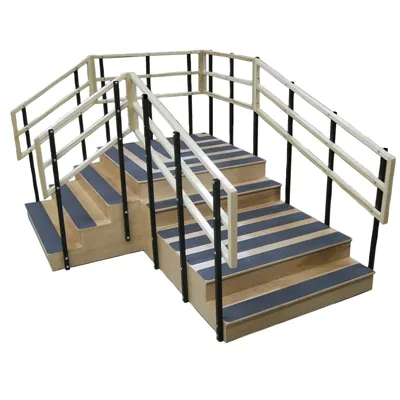 Fabrication Enterprises - 15-4207 - Bariatric training stairs