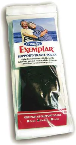 Comfort Products - EX07GR2 - Exemplar Support/travel Socks Level Ii Men - Gray