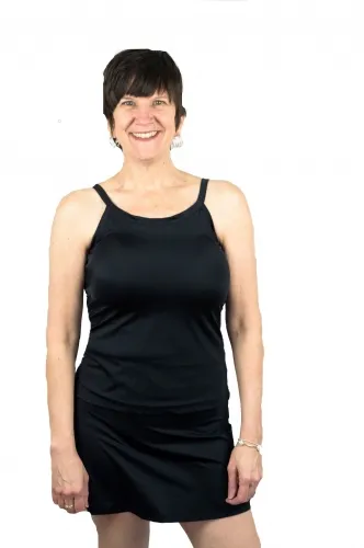 Complete Shaping - From: CS-SWT-BL-LC To: CS-SWT-BL-XLD - Tankini Swim Top / Activewear With Built in Prosthetics