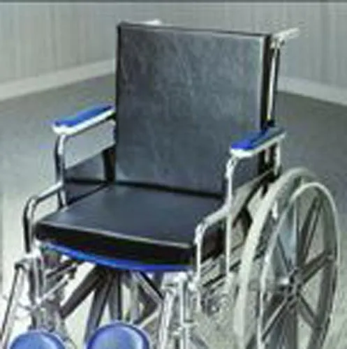 Crown Medical - 1702A - Solid Back Insert Wheelchair Cushion w/Strap