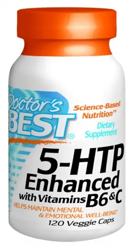 Doctors Best - D120 - 5 HTP w/ Vitamin B6 and C