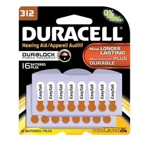 Duracell - Da312b12zmr09 - Battery, Zinc Air, Easy Tab Hearing Aid, (Upc# 83648) (4133383648)