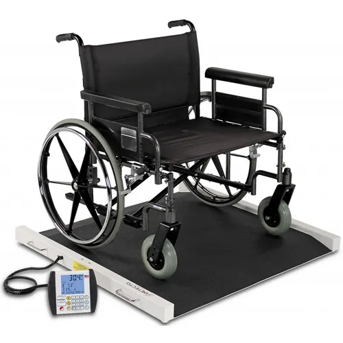 Detecto - 6600 - Wheelchair Scale, Portable, Digital, 1000 Lb X .2 Lb / 450 Kg X .1 Kg