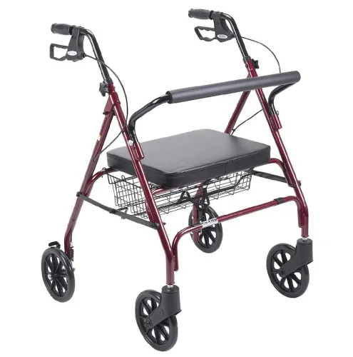 Drive - 43-2166 - Heavy Duty Bariatric Rollator Rolling Walker With Large Padded Seat
