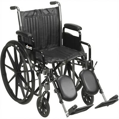 Drive Devilbiss Healthcare - From: 43-3100 To: 43-3102 - Drive Silver Sport 2 Wheelchairdetachable Full Armsswing Away Footrests