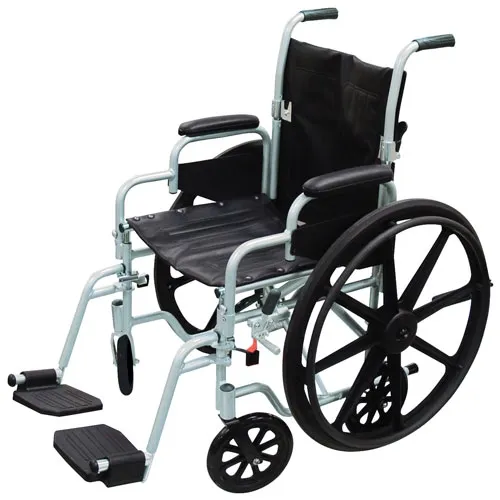 Drive - From: 43-3180 To: 43-3179 - Poly Fly Light Weight Transport Chair Wheelchair With Swing Away Footrests