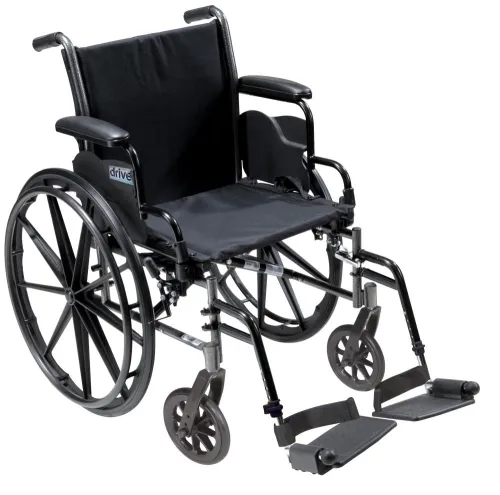 Drive Devilbiss Healthcare - From: 43-3151 To: 43-3182 - Drive Cruiser Iii Light Weight Wheelchair With Flip Back Removable Arms Full Arms Swing Away Footrests