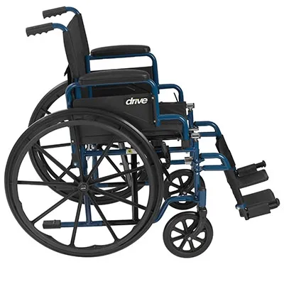 Drive Devilbiss Healthcare - From: 43-3129 To: 43-3130 - Drive Blue Streak Wheelchair With Flip Back Desk Armsswing Away Footrests