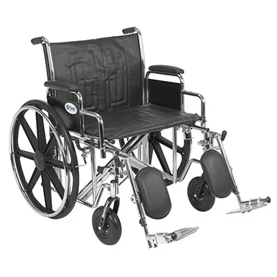 Drive - 70-0115 - Sentra Ec Heavy Duty Wheelchairdetachable Desk Arms Elevating Leg Rests