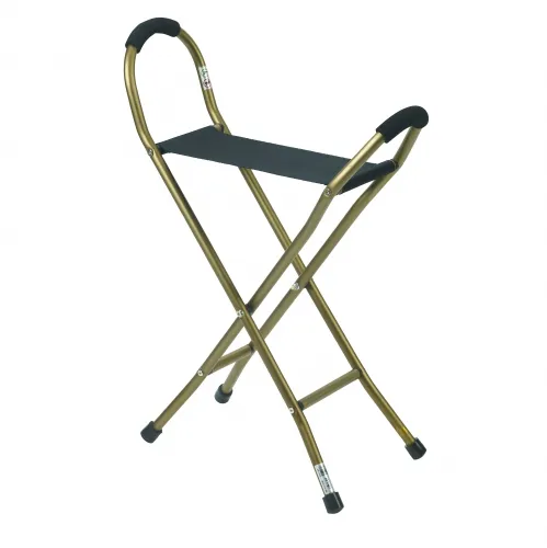 Drive Medical - rtl10360 - Folding Lightweight Cane with Sling Style Seat