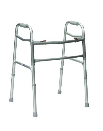 Drive Medical From: 10220-1 To: 10220-1ww - Heavy Duty Bariatric Walker Two Button With Wheels
