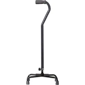 Drive Devilbiss Healthcare - Drive Medical - From: 10300-4 To: 10301-4 -  drive Small Base Quad Cane drive Aluminum 30 to 39 Inch Height Chrome