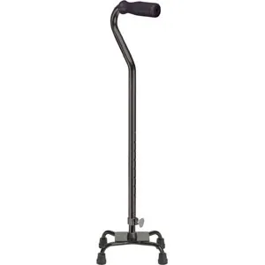 Drive Medical - 10311-4 - Quad Cane with Base and Vinyl Contoured Gripronze