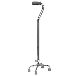 Drive Devilbiss Healthcare - From: 10385-4 To: 103854 - Drive Medical Base Quad Cane with Silver Vein Finish, 300 lb Capacity