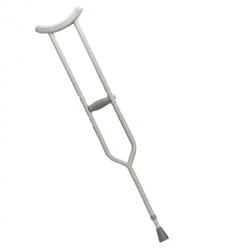 Drive Medical - From: 10406 To: 10408  driveUnderarm Crutches drive Steel Frame Adult 500 lbs. Weight Capacity Push Button / Wing Nut Adjustment