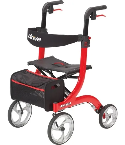 Drive Devilbiss Healthcare - Nitro Aluminum Euro Style - From: 11064A To: 11064D - Drive Medical Nitro Rollator