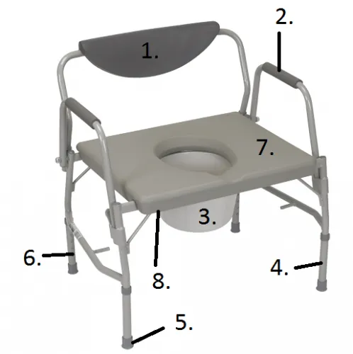Drive Medical - 111351Z-S - Shower / Commode Chair Seat
