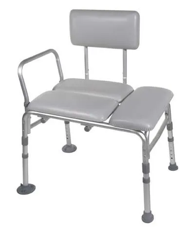 Drive Medical - drive - 12005KD-1 - drive Knocked Down Bath Transfer Bench Arm Rail 17-3/4 to 21-3/4 Inch Seat Height 400 lbs. Weight Capacity