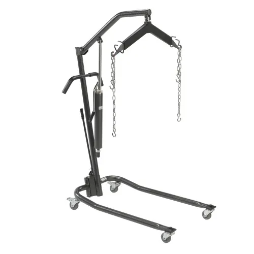 Drive Medical - 13023svlb - Hydraulic Patient Lift with Six Point Cradle, Casters Vein
