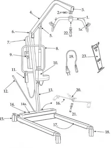 Drive DeVilbiss Healthcare - From: 13240AP To: 13240-CC - Drive Medical Cradle Clips for 13240, 1/pr