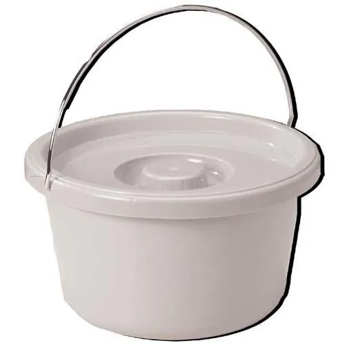 Drive Devilbiss Healthcare - From: 1362 To: 1362C - Drive Medical Commode Pail With Lid 7.5 Quart