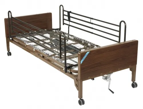 Drive DeVilbiss Healthcare - Drive Medical - From: 15004BV-FR To: 15004BV-HR -  Semi Electric Hospital Bed with Full Rails