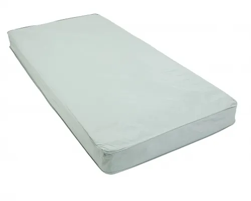 Drive Medical - 15235BV-PKG-1 - Delta Ultra Light Full Electric Low Bed With Half Rails And Innerspring Mattress