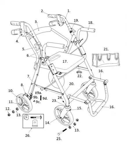Drive Medical - From: 750BRAKE to  9501A7953B - Drive Medical