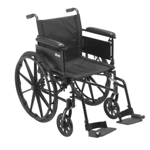 Drive DeVilbiss Healthcare - Cruiser X4 - From: CX418ADFA-SF To: CX420ADFA-SF - Drive Medical CX416ADFA SF CX416A  Wheelchair Full Arms Swing Away Footrest 16"