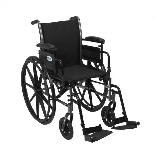 Drive - K316ADDA-SF - K316A Cruiser III Wheelchair-Desk Arms-Swing Away Footrests-16"