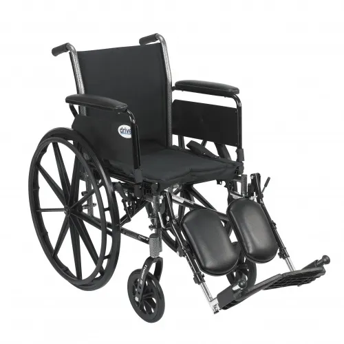 Drive DeVilbiss Healthcare - From: k320adda-sf-drv To: k318adda-sf-drv - Drive MedicalCruiser III Light Weight Wheelchair with Flip Back Removable Arms