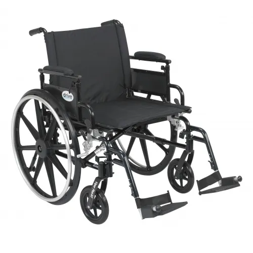 Drive DeVilbiss Healthcare - Viper Plus - From: PLA422FBDAAR-SF To: PLA422FBFAAR-ELR - Drive Medical  GT Wheelchair with Flip Back Removable Adjustable Desk Arms, Swing away Footrests, Seat