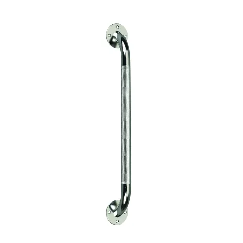 Drive Devilbiss Healthcare - RTL12118 - Drive Medical Knurled grab bar, chrome, 18", retail packaging. Knurled grab bar diameter provides a no slip grip. Mounts vertically or horizontally. Sets 1 1/2" distance from wall.