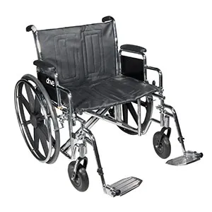 Drive Medical - Silver Sport - SSP220DDA-SF - Silver Sport 2 Wheelchair with Detachable Desk Arms and Swing Away Footrest