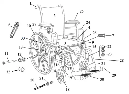 Drive Devilbiss Healthcare - From: STDS4023L To: STDS4023R - Drive Medical Pull to Lock Brake, Fixed Arm, Left,1/ea