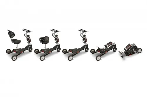 E-Wheels - EW-07Black - E-force Folding Airline Approved Scooter