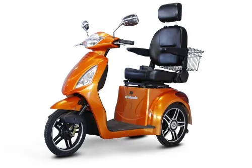 E-Wheels - EW-36OrangeElite - 3 Wheel Scooter With Electromagnetic Brakes High Speed