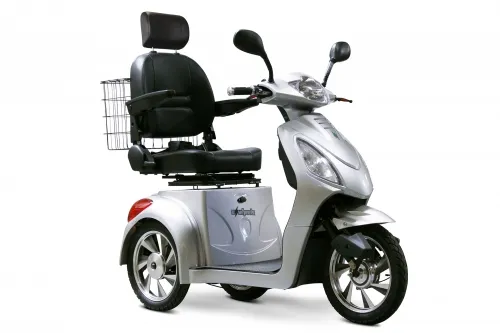 E-Wheels - EW-36SilverElite - 3 Wheel Scooter With Electromagnetic Brakes High Speed