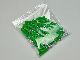 Elkay Plastics - From: F20202W To: F21315W - Clear Line Single Track Seal Top Bag with Write On Block