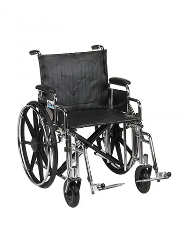 Fabrication Enterprises - From: 43-1905 To: 43-1934  Sentra Extra Heavy Duty Wheelchair, Detachable Desk Arms, Swing away Footrests, Seat